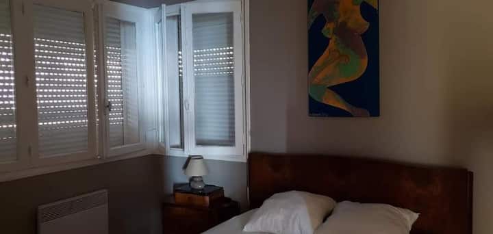 Una de las habitaciones.