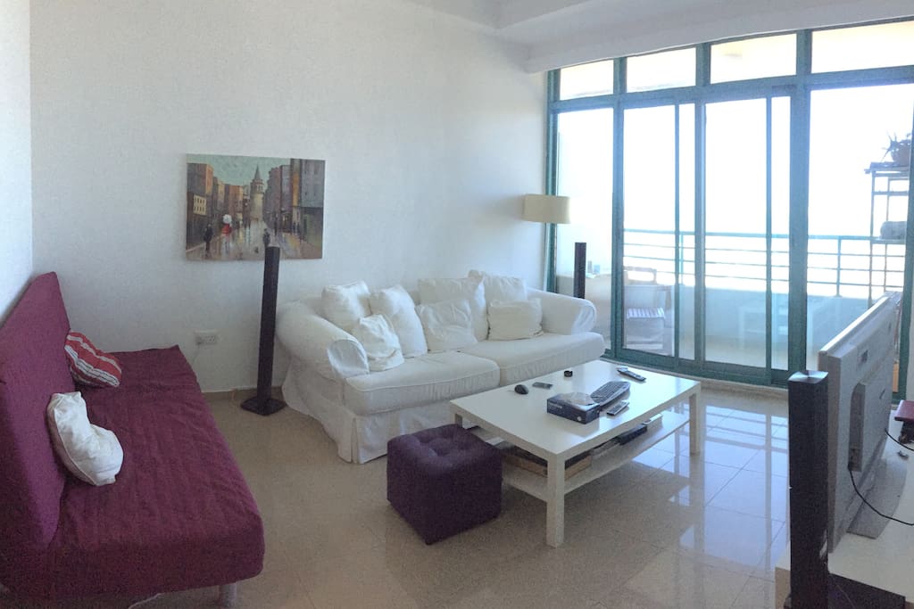 Living room with sofa bed