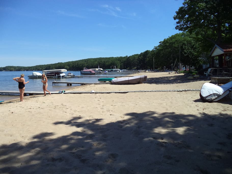 walkable beach to the north