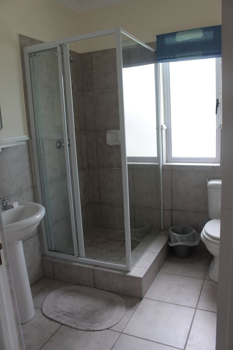 Shower, toilet, handbasin