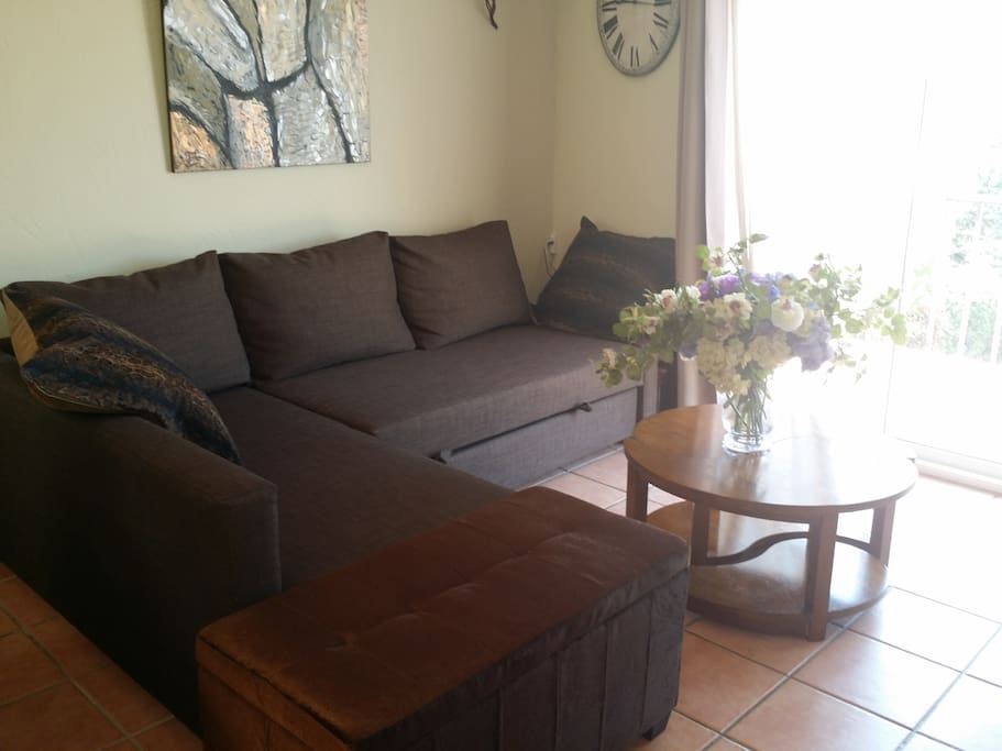 Salon plein sud sur balcon