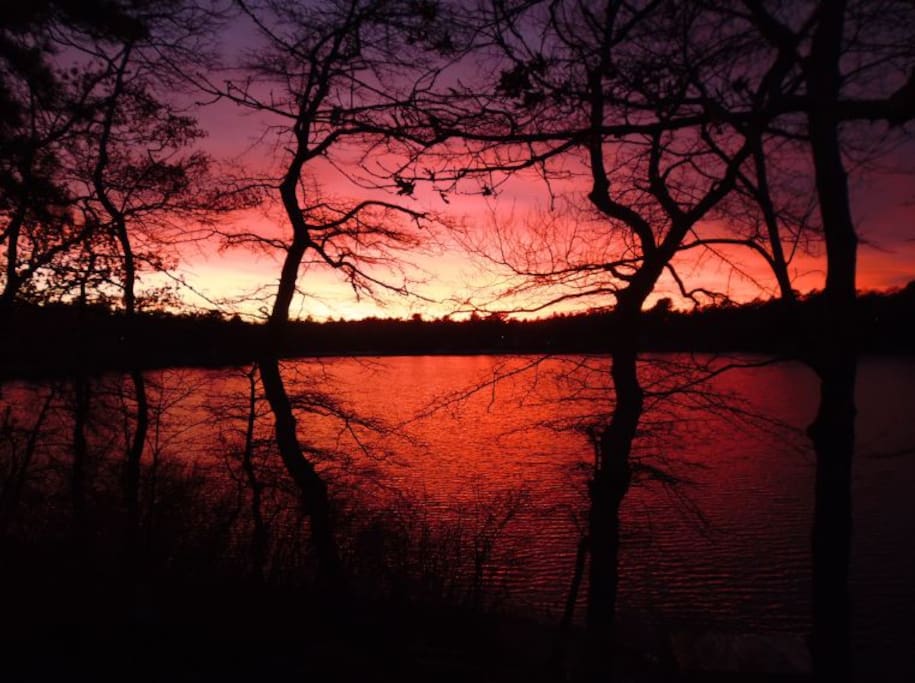 Enjoy beautiful sunsets from the deck