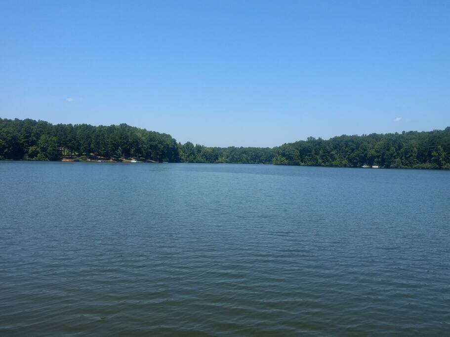 View from private dock