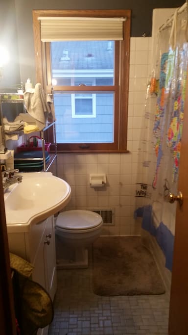 Bathroom cleaned on a daily basis!
