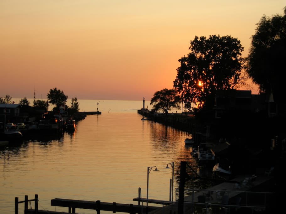 Just another beautiful sunset viewed from our deck in the Bend