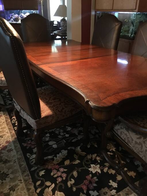 Large dining room table