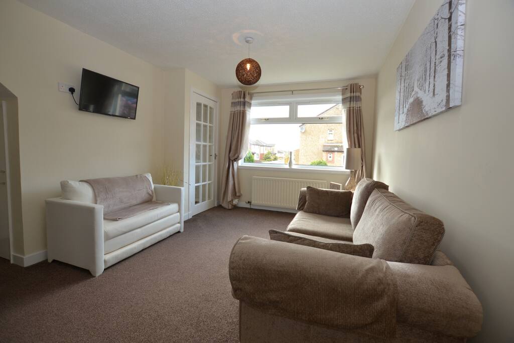 Sofa bed acts as the fourth bed within the property