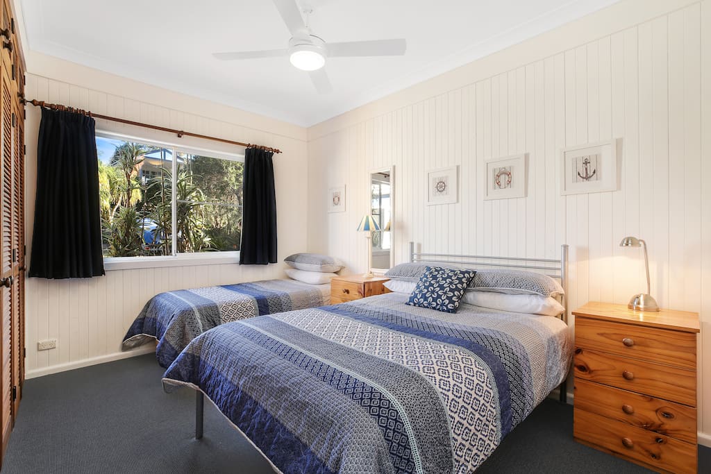 Bedroom 2 - double and single beds.