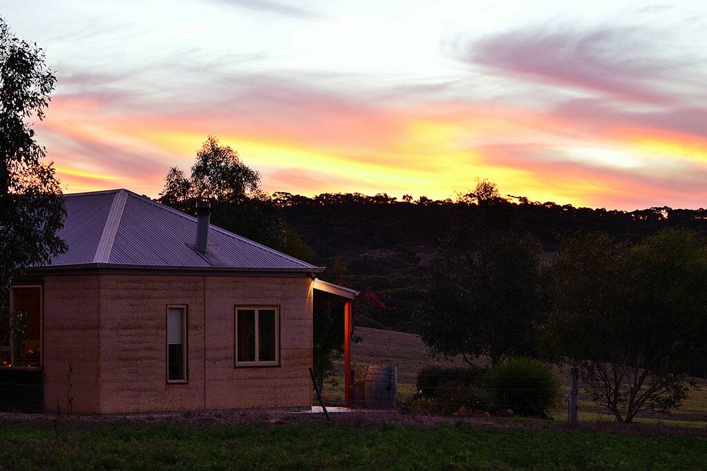 Beautiful sunsets over the rolling hills