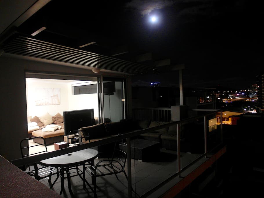 The Outdoor area on the rooftop