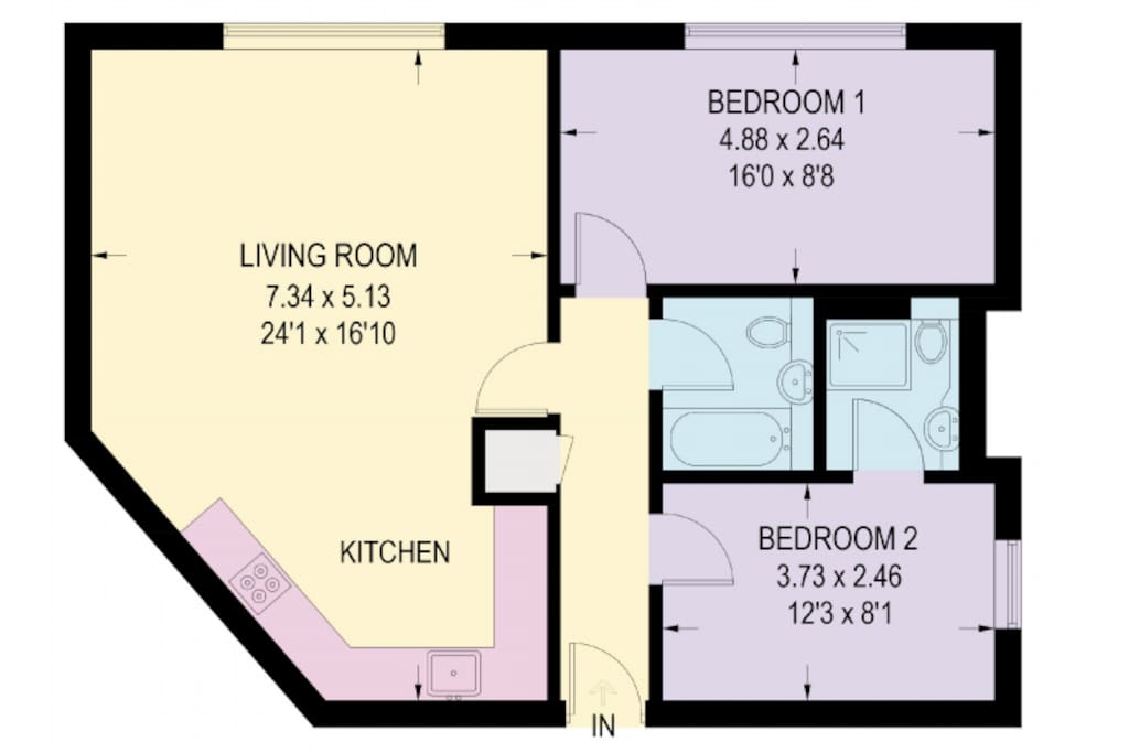 Plan of the apartment.