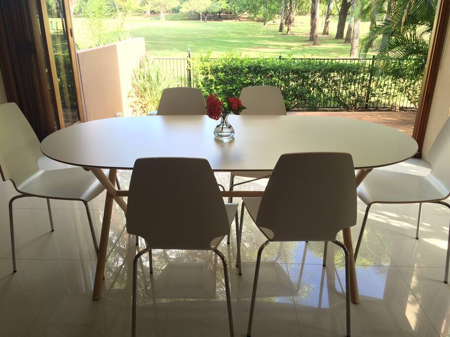 Your stunning outlook whilst you enjoy breakfast lunch or dinner