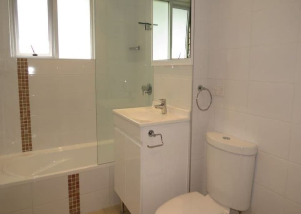 Recently renovated bathroom