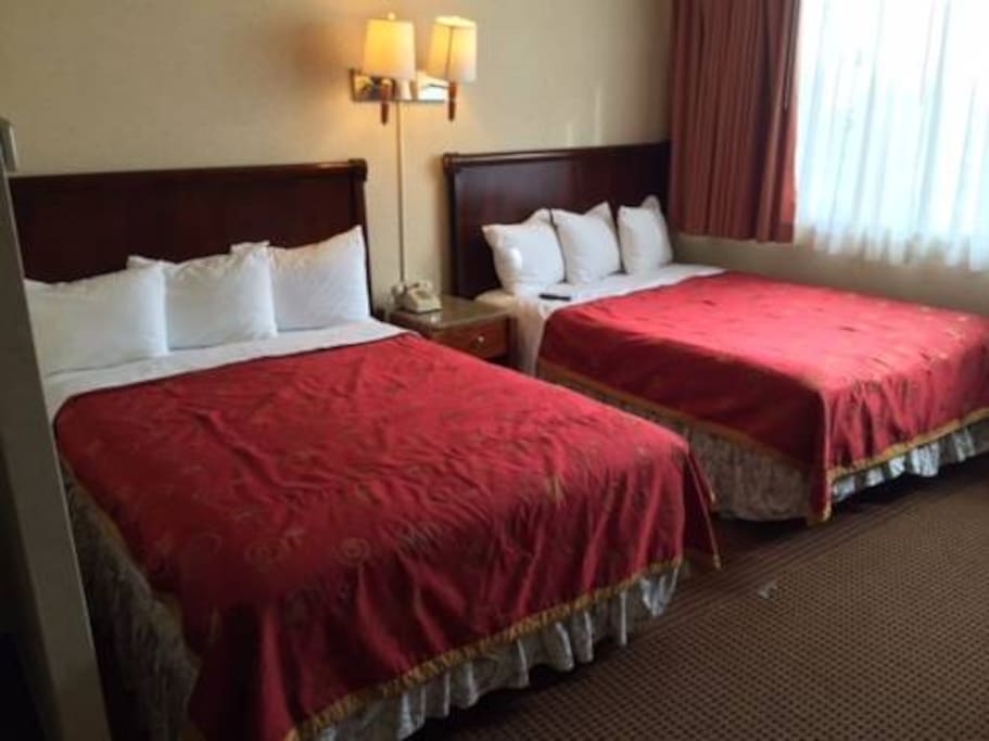 Different rooms available with 2 beds, this is a hotel