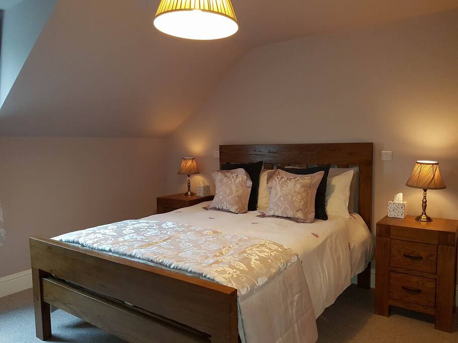 Bedroom, with cottage style window to left