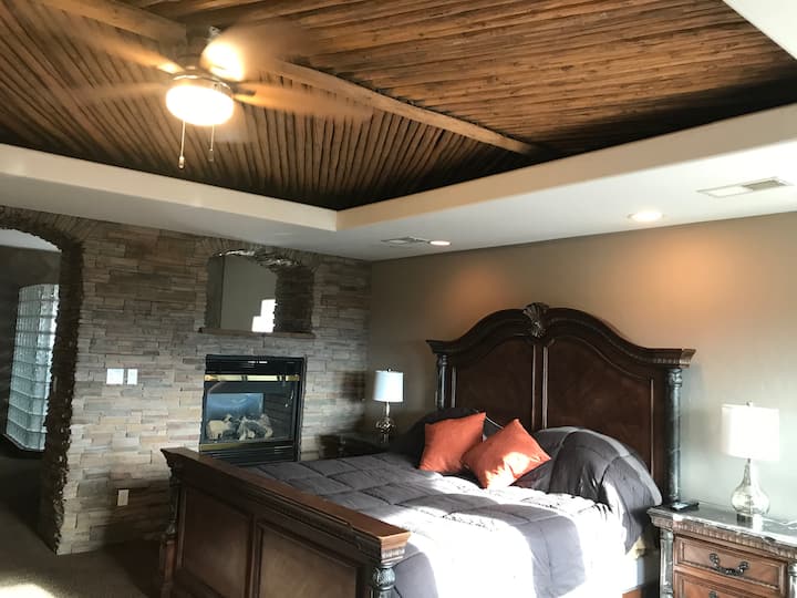 Master Bedroom with fireplace