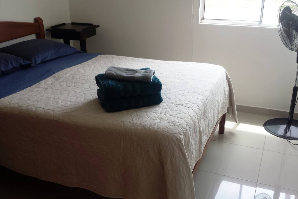 Private bedroom 1 with fan