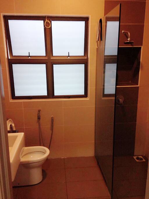 Private toilet with solar water heater :)
