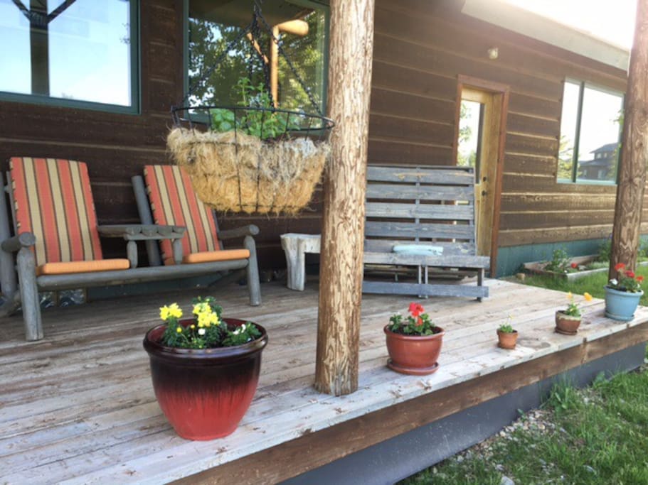 South facing back porch