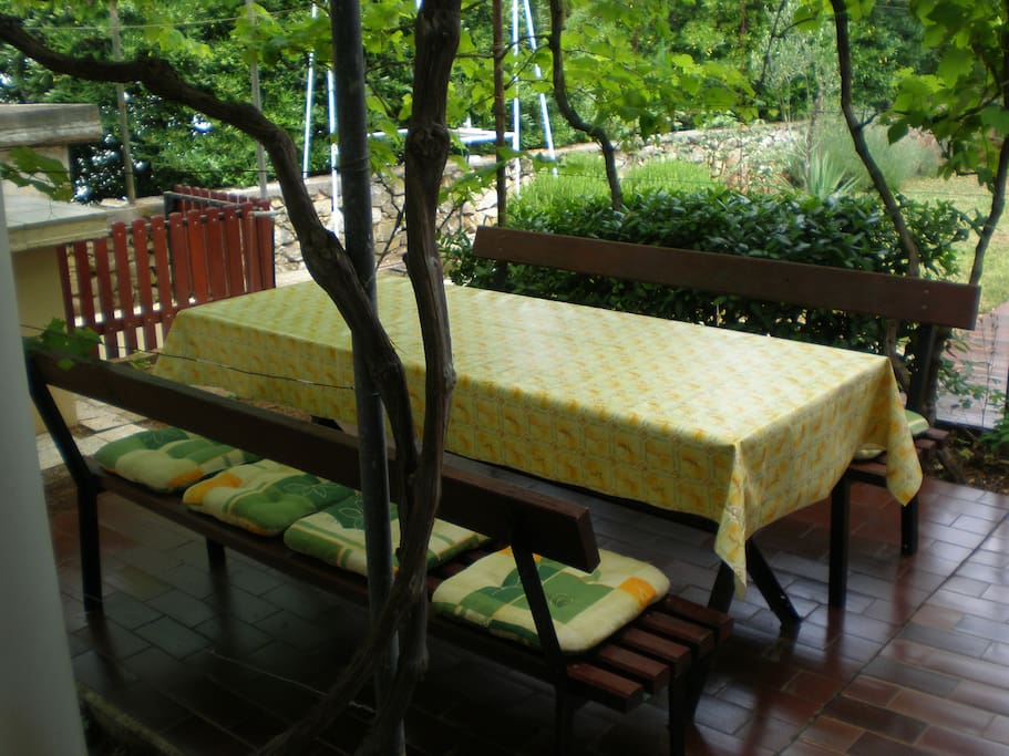 die eigene Terrasse