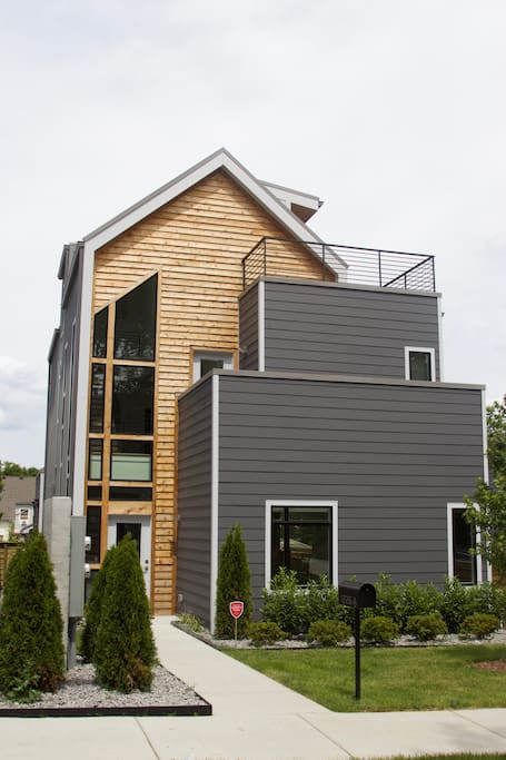 Front of home.