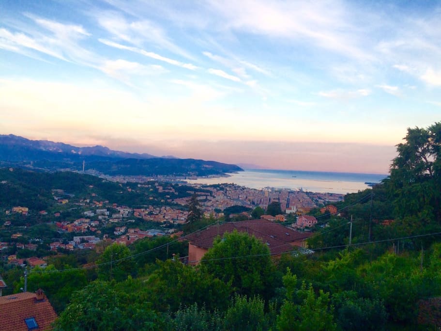 la vista sulla citta'