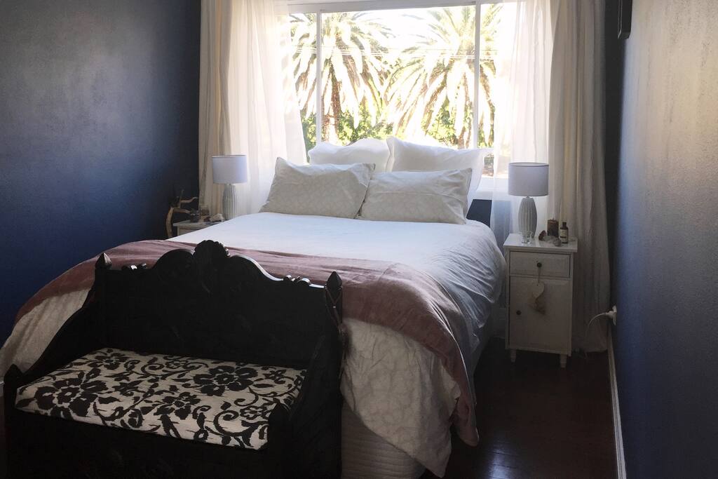 Main Bedroom with Super Comfy Pillowtop Bed & An Amazing View of the Park