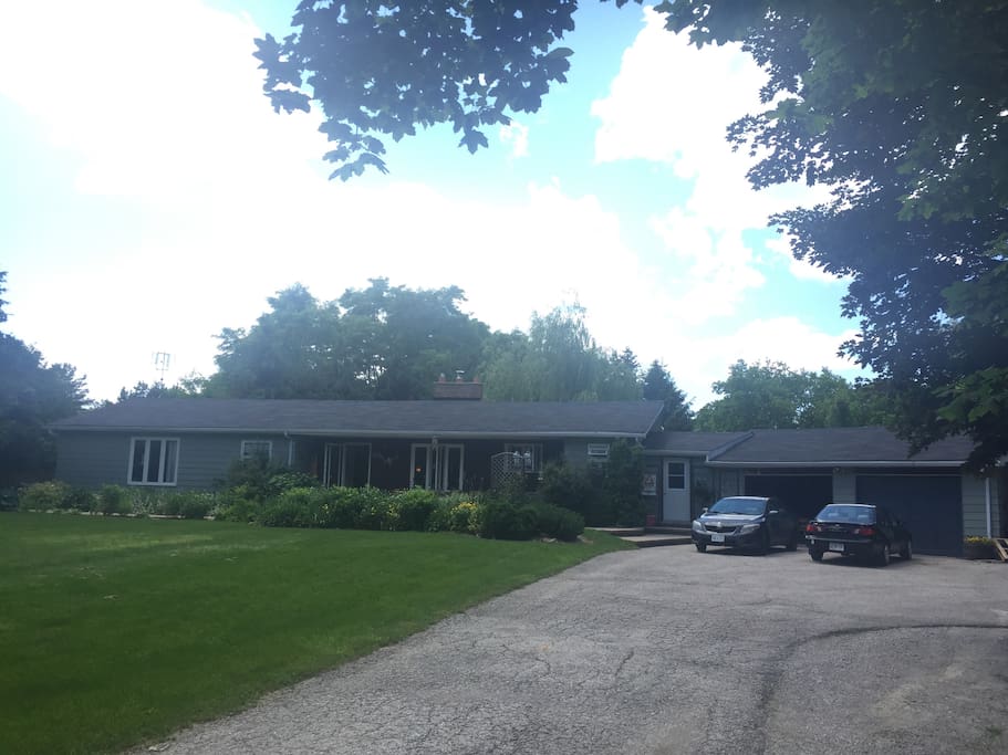 View from the front when you pull into the driveway