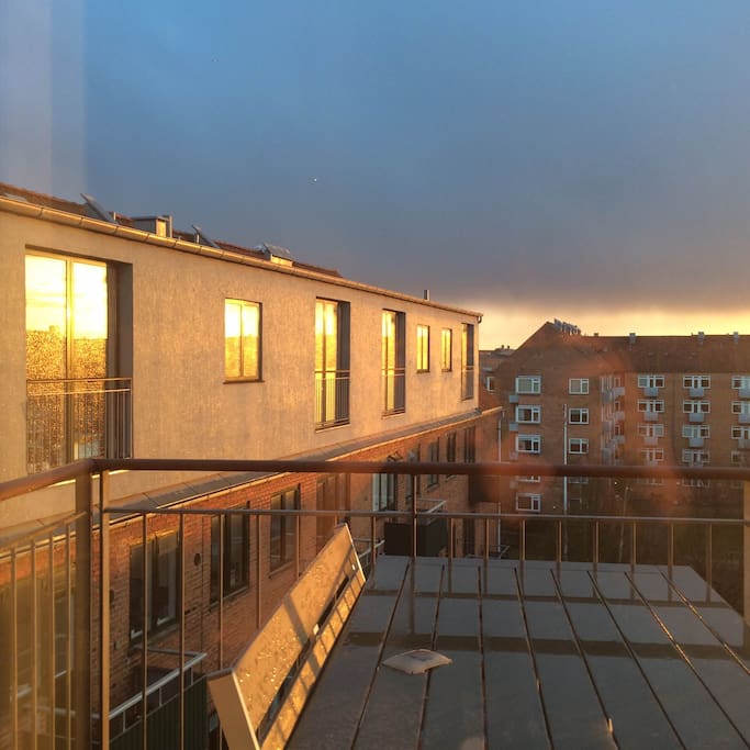 Evening view from the balcony
