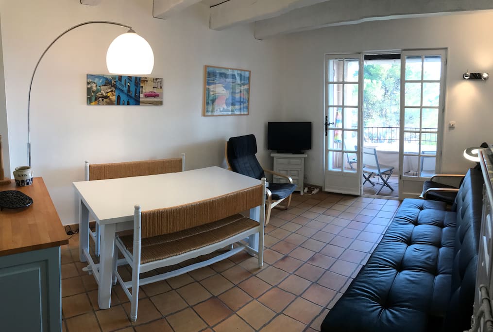 Living room and access to Loggia