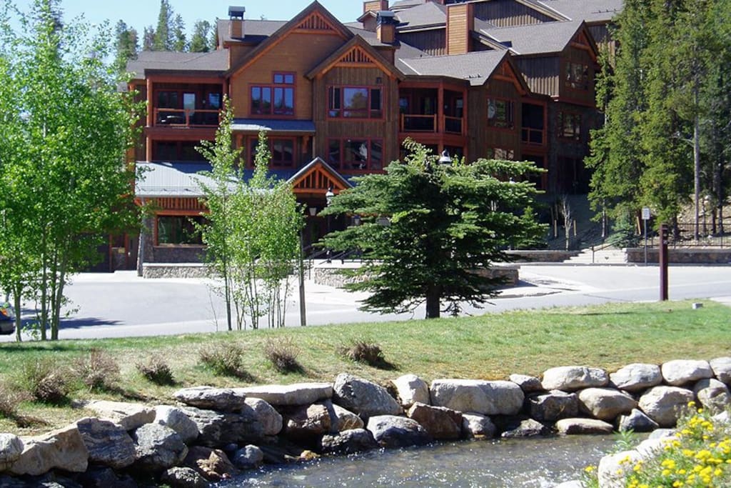 Discover if the source of this mountain stream that flows in front of the condo lies at the top of the 12,998 Peak 8