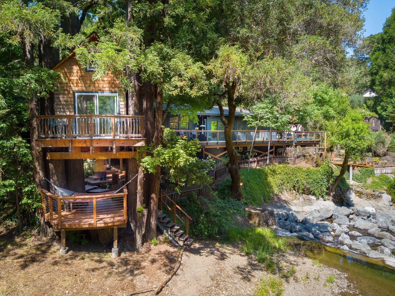 Starlight Grove A Redwood Retreat Cabins For Rent In Healdsburg