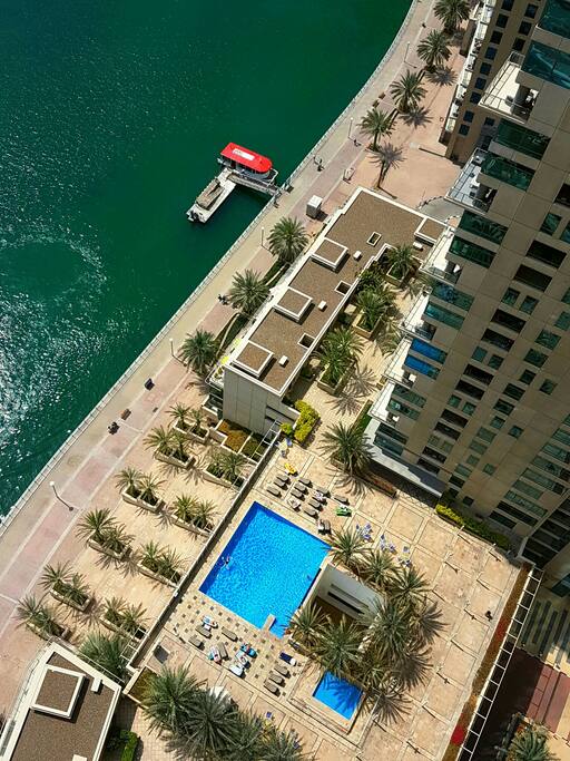 Pool area from balcony.