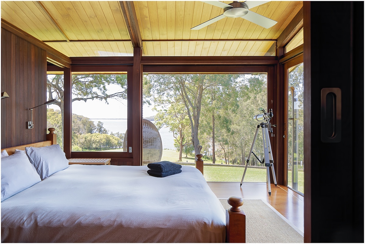 בית האגם חדר שינה המלכה 1 עם נוף לאגם