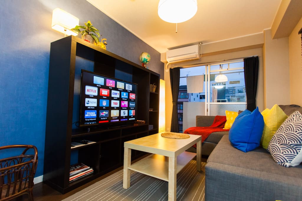 Beautiful TV area
NETFLIX and chill