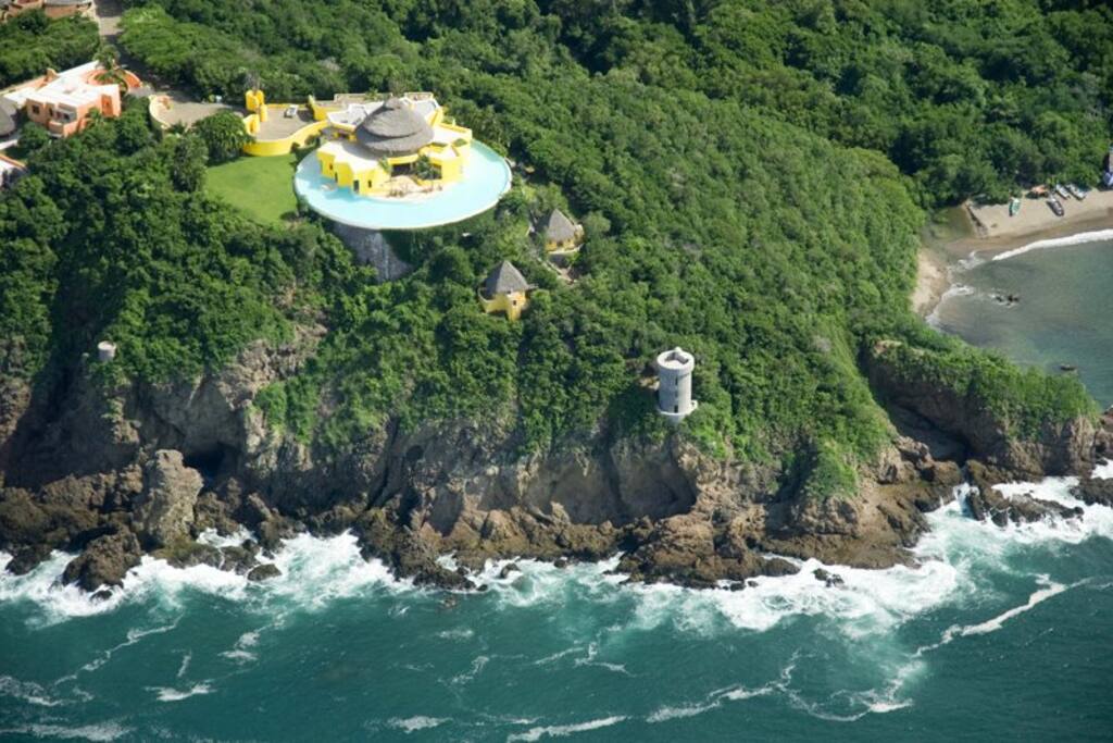 Aerial View Ocean Castle Sol de Oriente