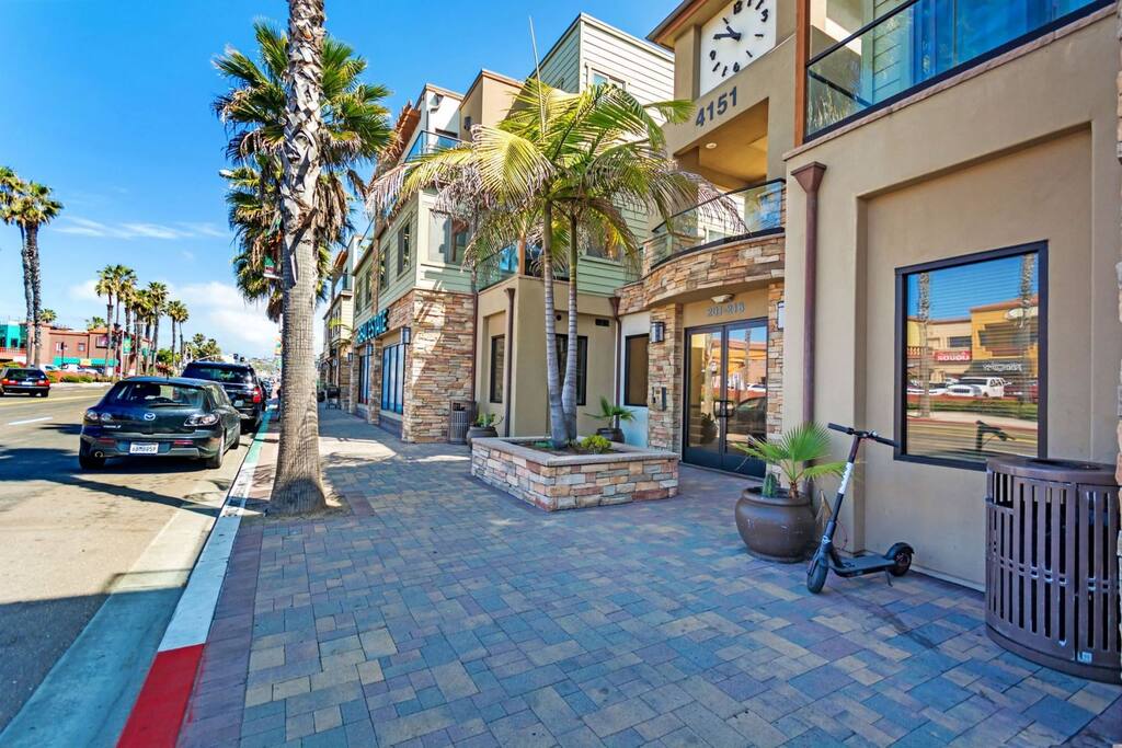 Walk to nearby shops and restaurants