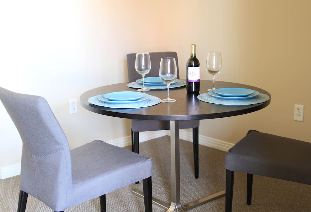 Dining utensils available for use