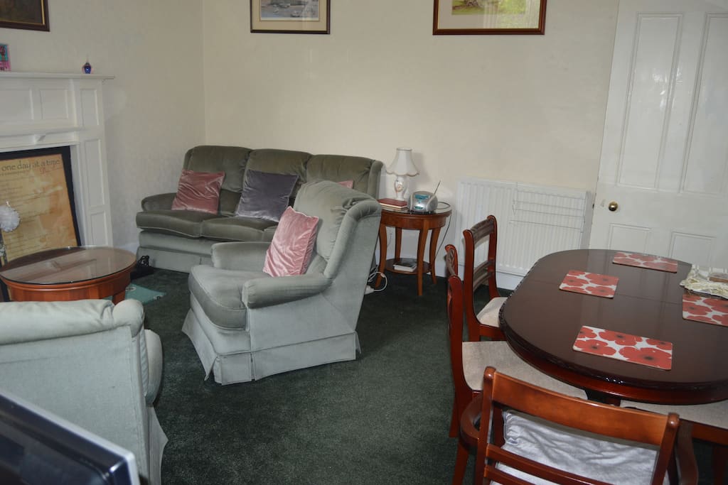 Living Room with dining area
