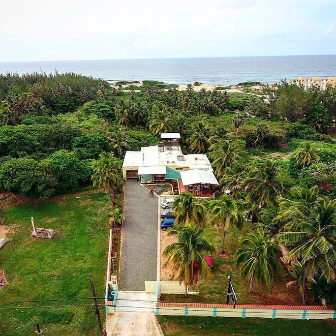 Ariel view of property.