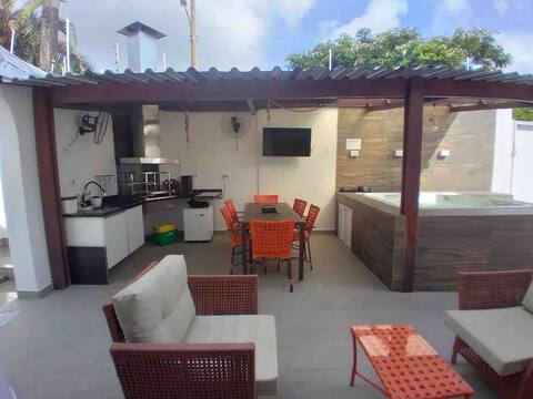 New House with Jacuzzi 200 mt  Pernambuco Beach