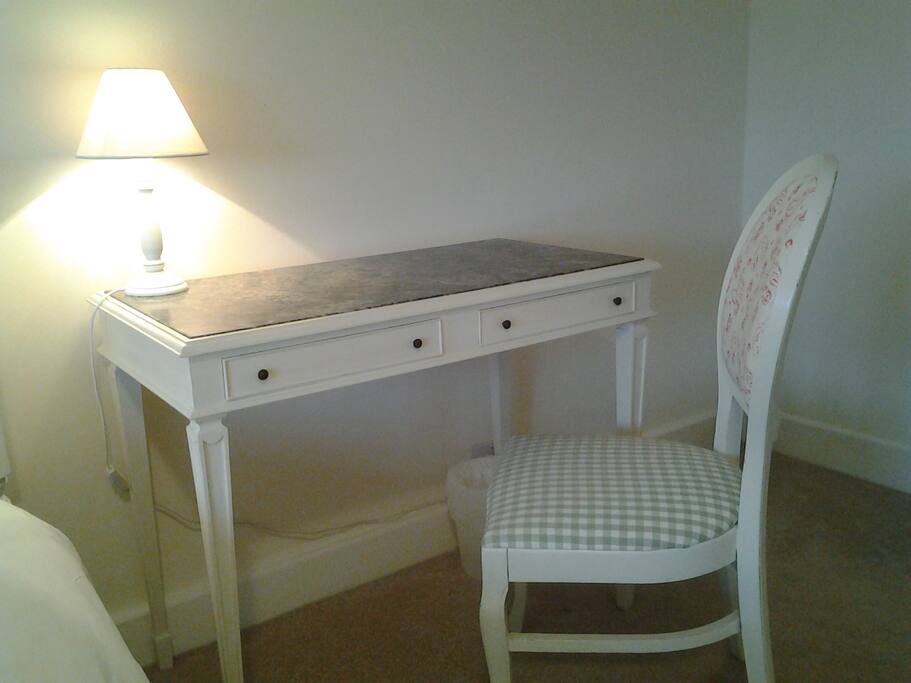 Desk with granite top