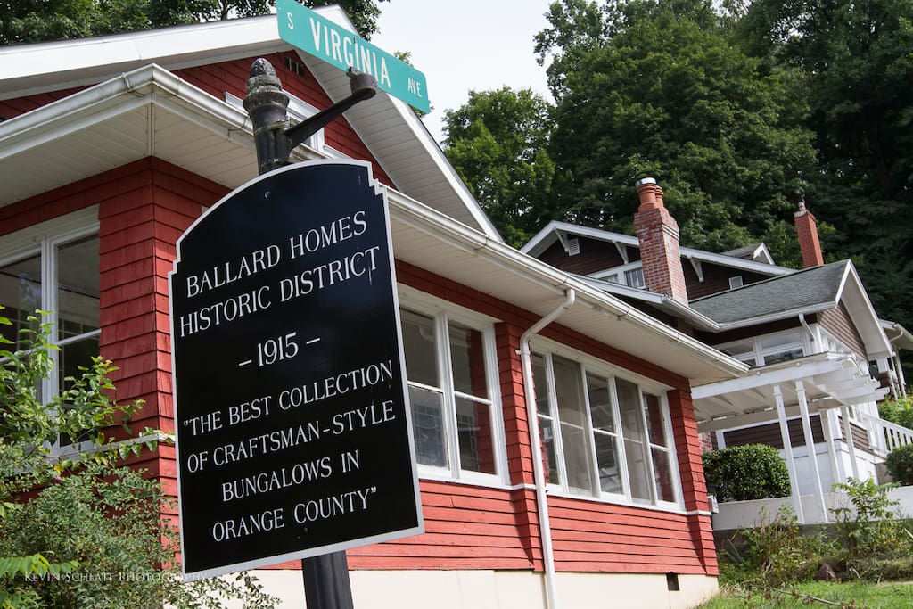 Located in the Ballard Homes Historic District, the neighborhood has rich arcitecture and is great for taking walks.