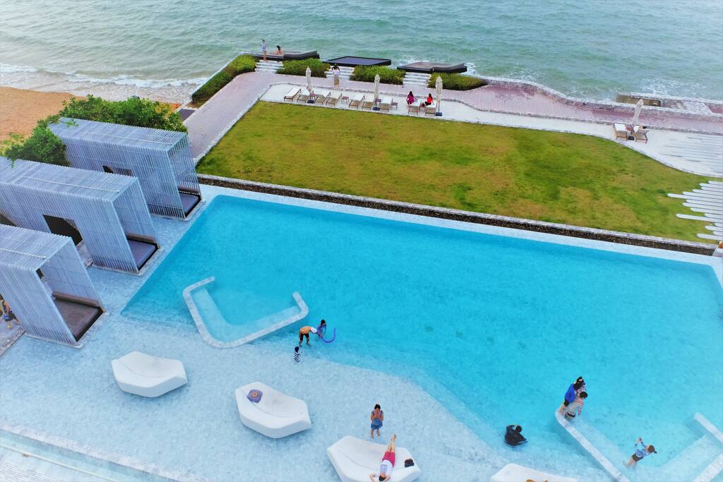 Swimming Pool by the beach