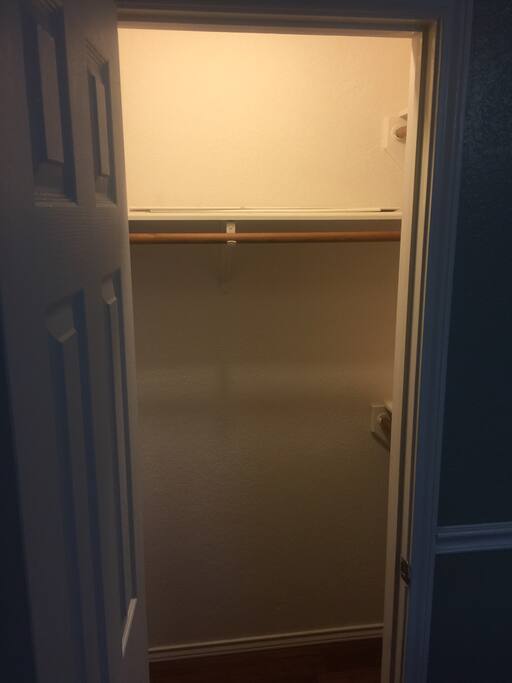 Small walk in closet