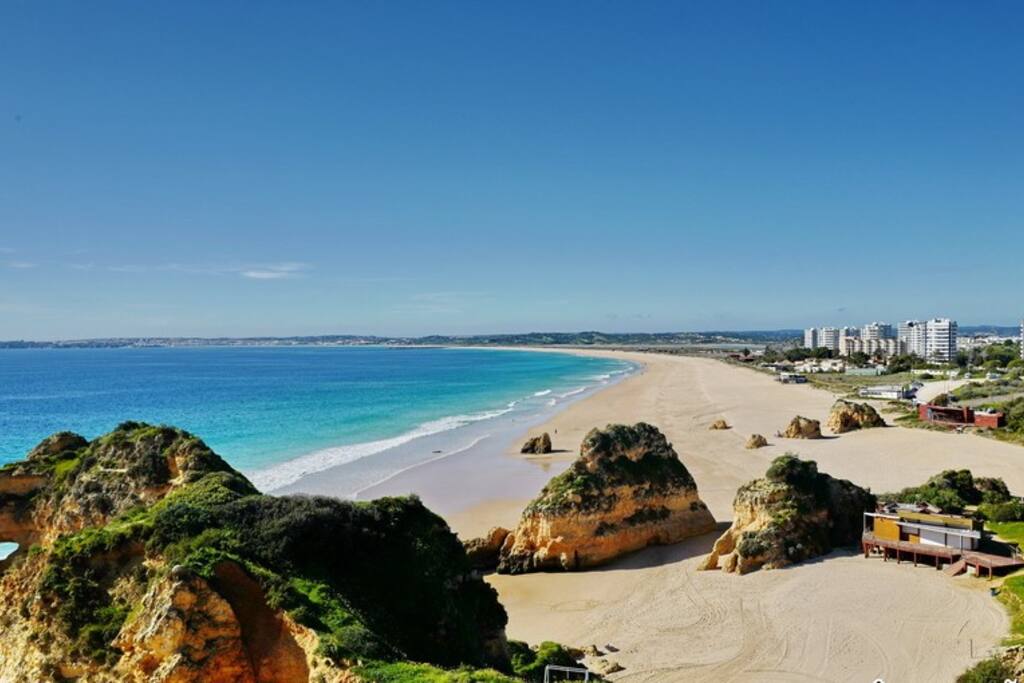 Alvor beach, view from Prainha cliff top
