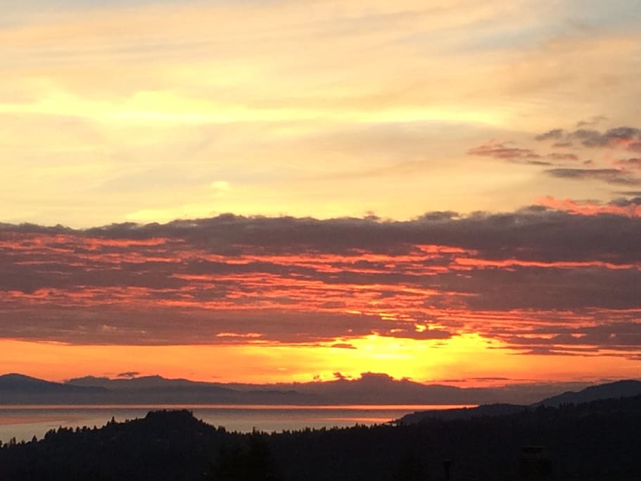 Sunset from the deck