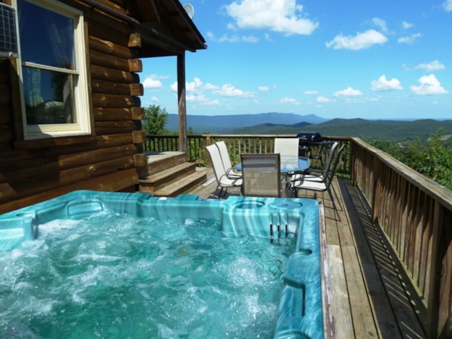 Hot Tub with beautiful views