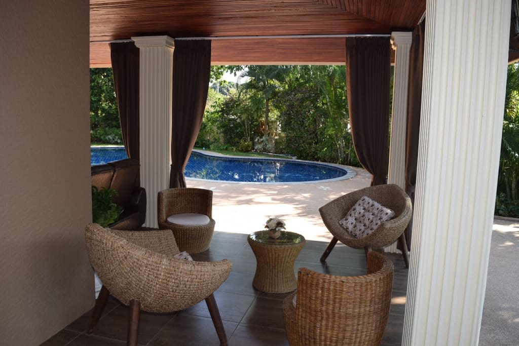 Poolside terrace