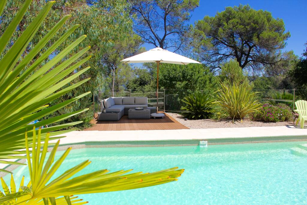 Chill out area by the pool